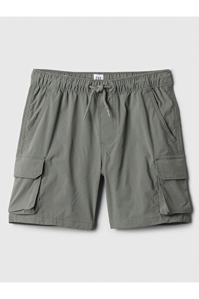 GAP Erkek Çocuk Gri Hybrid Pull-On Kargo Şort