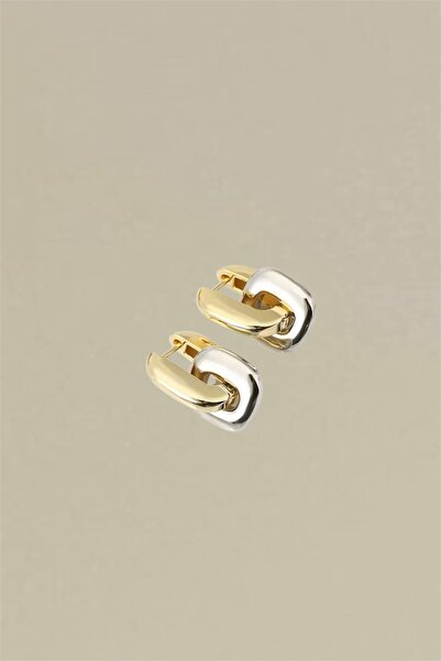 Sevilgülgünfinecrafts Thick Formed Women's Earrings with Chain Ring |   Glamour and Timeless Elegance