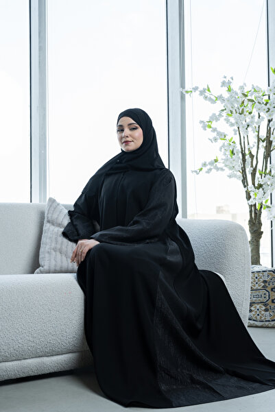 LAVİNİA Lavinia women's abaya, cloche, shiny sides, cloche, Internet fabric