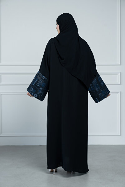 LAVİNİA Lavinia women's abaya, French sleeve, quarter-flare, Internet fabric