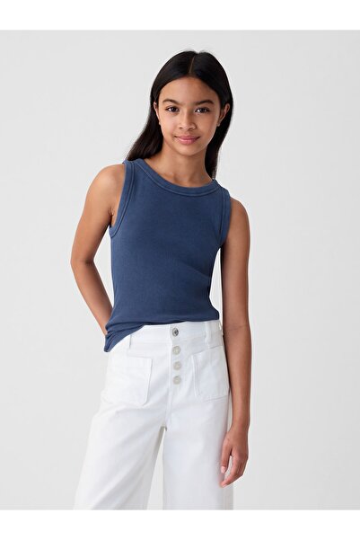 GAP Kız Çocuk Koyu Mavi Fitilli Atlet