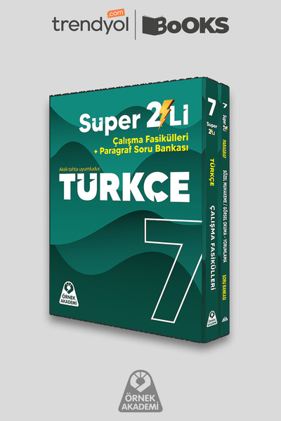 Örnek Akademi Yayınları Örnek Akademi 7. Sınıf Türkçe Süper 2'li *2027 Güncel...