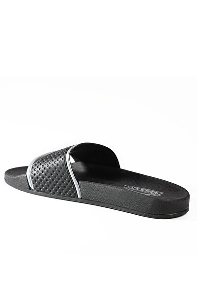 Slazenger Ferona Ανδρικές Παντόφλες Μαύρες / Ασημί