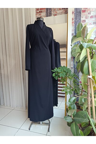 Misue Handmade Medine Ipeği Kruvaze Namaz Elbisesi + Şal, Ipek Sabahlık, Çeyizlik Namaz Elbisesi, Mevlüt Elbisesi