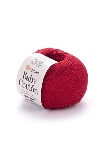 Yarnart Baby Cotton - Baby Hand Knitting Thread Red-427