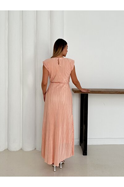 verabelle Women's Pleated Tie Detail Stylish Dress