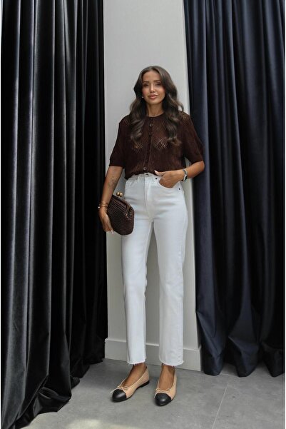 Havoş Cut Leg White Jean - Εφαρμογή μεγέθους