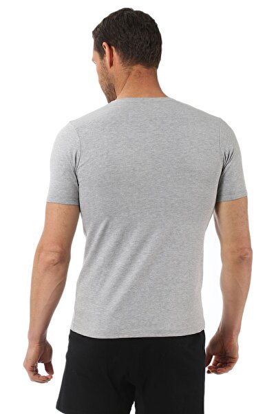 ÖZKAN underwear Özkan 0273 Men's V-Neck Half Sleeve Cotton T-Shirt Undershirt