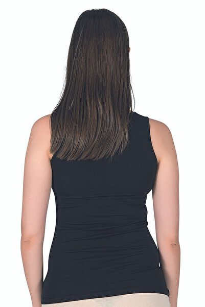 ÖZKAN underwear Özkan 24185 Women's Cotton Lycra Lace Robe Single Jersey Undershirt