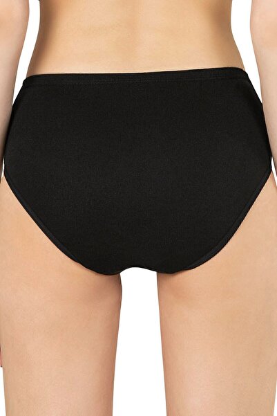 ÖZKAN underwear Özkan 0305 6'lı Paket Kadın Ribana Esnek Pamuklu Yüksek Bel Bato Külot