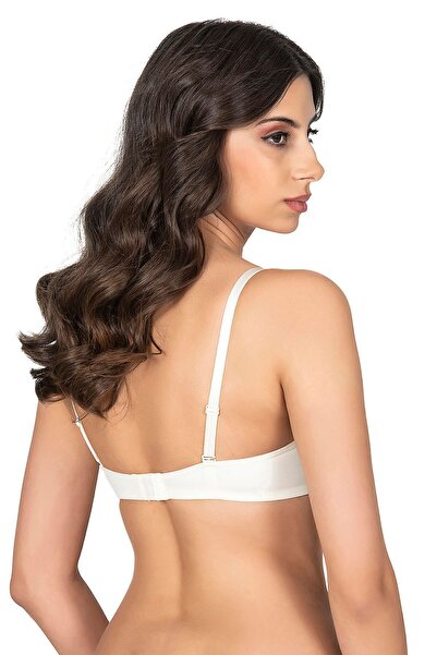 Belvü 1108 Ecru Hollow Micro Jumpsuit Πολυτελές σουτιέν χωρίς υποστήριξη