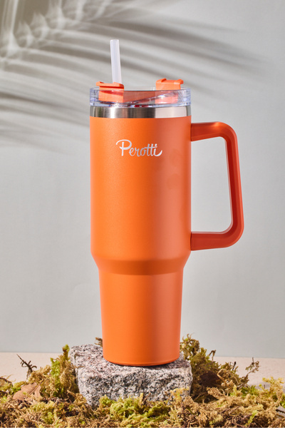 Perotti Colte V1 Paslanmaz Çelik Turuncu Termos Bardak 1,2 Lt
