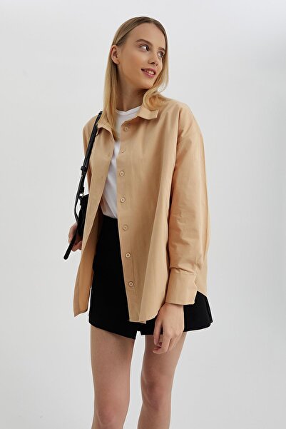 MARKALİSTE Basic Shirt Camel