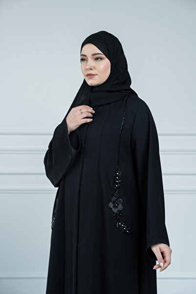 LAVİNİA Lavinia women's abaya, hand-embroidered, Internet fabric