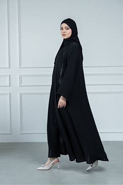 LAVİNİA Lavinia women's abaya, hand-embroidered, Internet fabric