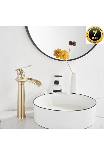 OEM صنبور حوض الحمام بلون ذهبي مطفي تصميم جديد ضمان 7 سنوات مستورد