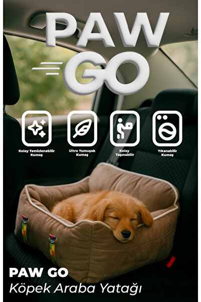 Jungolica Pet Products PawGo, Premium Taşınabilir Kedi ve Köpek Araba Koltuğu...