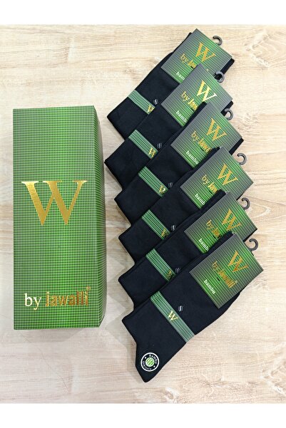 BY JAWALLİ SOCKS ERKEK BAMBOO MEVSİMLİK DİKİŞSİZ LÜX 6 ÇİFT SİYAH