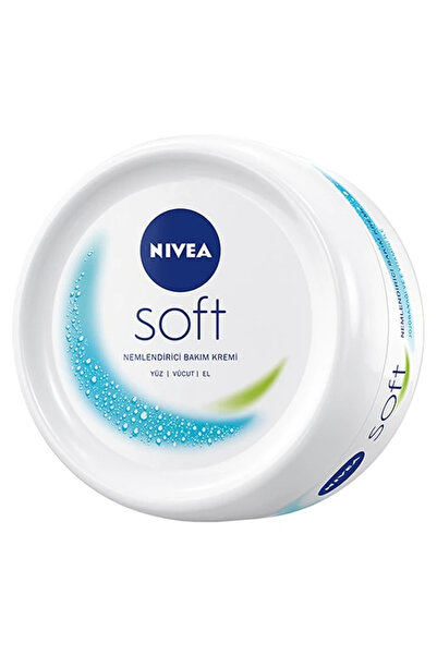 NIVEA Soft Nemlendirici Vücut Bakım Kremi 200ml, Jojoba Yağı, E Vitamini, Yüz...