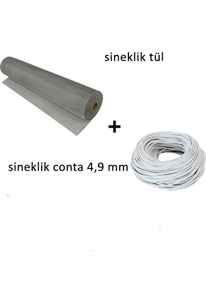 ALVETROİNTİNİ 5 mt Beyaz Sineklik Contası+ 100X120 cm Sineklik Tülü
