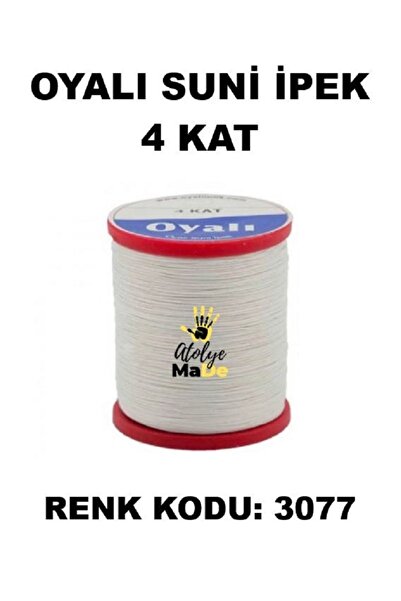 OYALI Suni Ipek 4 Kat Iplik Nakış Iğne Oyası Tığ Oyası Etuval Tek Makara Net ...