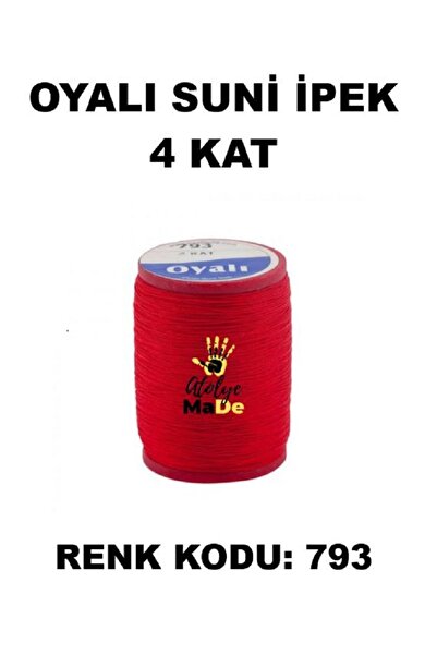 OYALI Suni Ipek 4 Kat Iplik Nakış Iğne Oyası Tığ Oyası Etuval Tek Makara Net ...