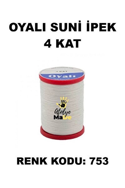 OYALI Suni Ipek 4 Kat Iplik Nakış Iğne Oyası Tığ Oyası Etuval Tek Makara Net ...