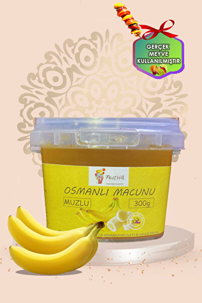 Festiva Hazır Osmanlı Macunu - Doğal Muz Parçacıklı - 300gr