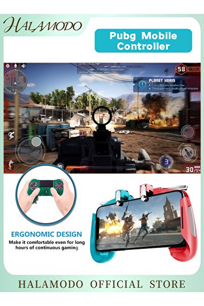 HALAMODO عصا تحكم PUBG Mobile الأصلية من المصنع لأجهزة iPhone / Android - لاس...