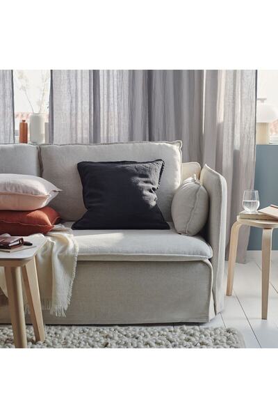 IKEA Μαύρο κάλυμμα μαξιλαριού - 50x50 εκ. Dytag