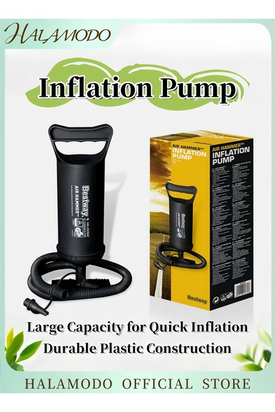 HALAMODO مطرقة هوائية - مضخة نفخ سوداء 30 سم