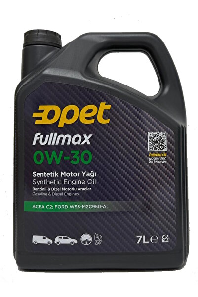 opet Fullmax 0w-30 Acea C2 Dpf Sentetik Motor Yağı 7 Litre