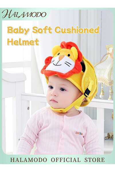 HALAMODO خوذة أمان للأطفال الرضع، قابلة للتهوية والتعديل، لحماية رأس الطفل ال...