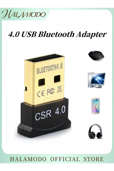 HALAMODO محول بلوتوث USB 4.0 محولات شبكة بلوتوث USB صغيرة مستقبل لاسلكي لنظام...