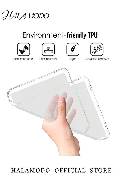 HALAMODO Tablet Protective Case Compatible with Samsung Galaxy Tab A7 2020 Ultra Slim TPU Back Shell Soft Tra