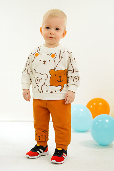 Mai Perla Smile Bear Nose 2 Li Unisex Bebek Alt Üst Takım