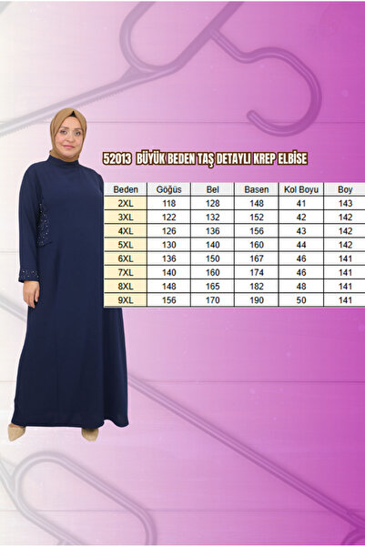 Eslina 52013 plus size stone detailed crepe dress - burgundy