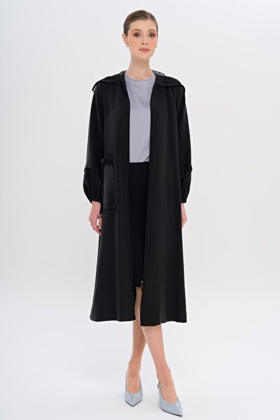 Olcay Файл Капюшонний Гарні Детальний Без підкладки Модальний капюшон ЧОРНИЙ ...