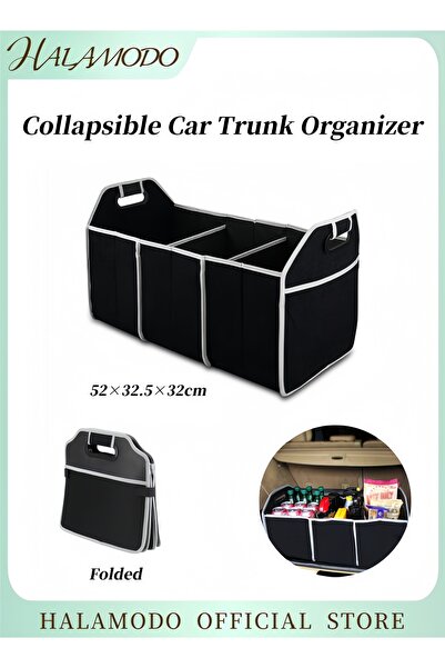 HALAMODO منظم صندوق السيارة المحمول القابل للطي، حقيبة تخزين مقاومة للماء مع ...