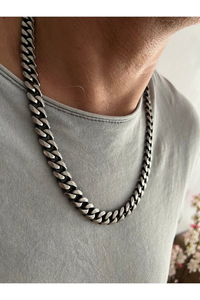 Açıkmeşe Ev Yaşam Ürünleri Titanyum Çelik Solmaz Paslanmaz Kararmaz Gemici Kolye Zincir