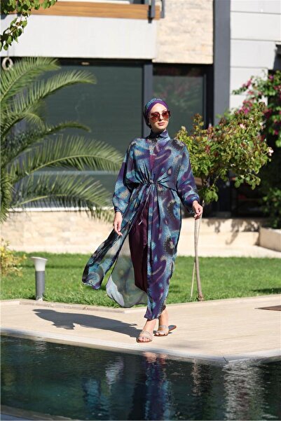 NS TASARIM MAYO Boncuk Model Beli Bağcıklı Tasarım Tesettür Pareo