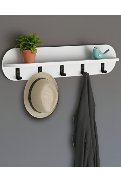 Velquin Çengel 80 x 20 cm Raflı Duvar Askılığı , Lüks Vestiyer Askısı, Duvar ...