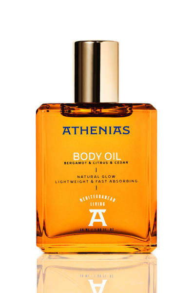 Athenias زيت الوجه والجسم 50 مل 21 نوع من الزيوت العضوية والمستخلصات المرطبة ...