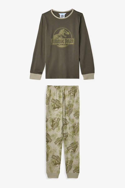 Penti Khaki Male Child Jurassic Park Pajamas Set