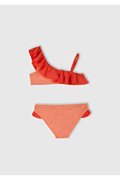 United Colors of Benetton Girl's Baby Ruffle Detailed Adjustable Strap Bikini Set