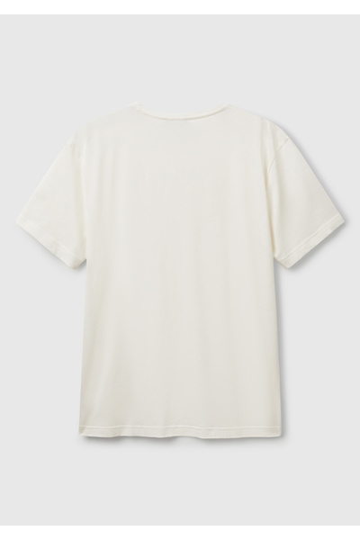 United Colors of Benetton Men's White 100% Cotton Crew Neck T-Shirt