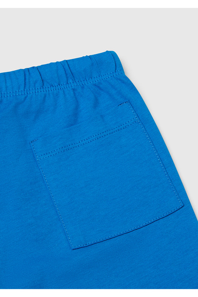 United Colors of Benetton Erkek Çocuk Sarı Önü Logo Baskılı T-Shirt ve Büzgü İpli Bermuda Şort Takım