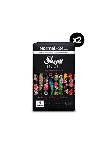 Sleepy Black Premium Plus Hijyenik Ped Normal 48 Adet Ped