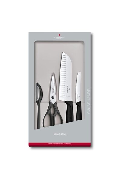 Victorinox 6.7133.4G Siyah Mutfak Seti, 4 Parça