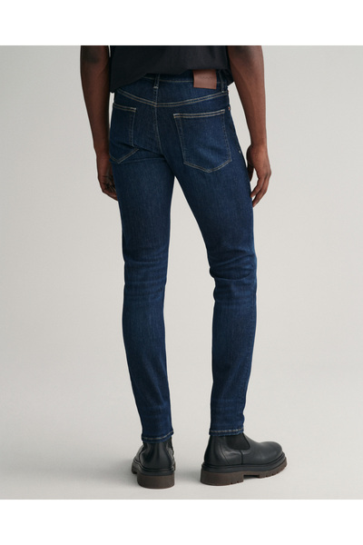 Gant Erkek Lacivert Extra Slim Fit Active Recover Jean